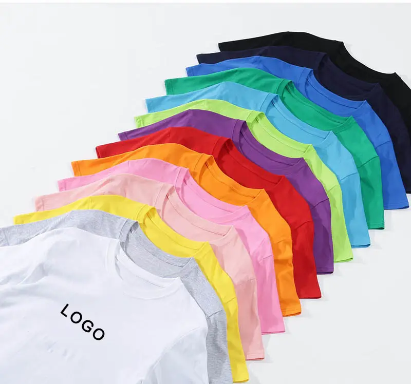 Niedriger OEM MOQ 100% Baumwolle Benutzer definiertes Logo Stick druck 240 Gramm Zolle tikett Blank Plain Herren T-Shirts Plus Size T-Shirt