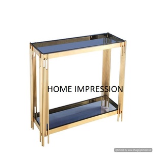 Table de salle à manger en marbre Console de table de luxe blanc pur faite à la main Table console solide en marbre et métal à prix raisonnable - Product Image 2
