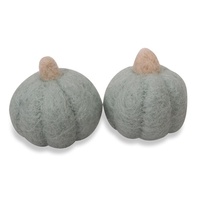 Calabaza de Fieltro de Lana 100% Nueva Zelanda, Hecha a Mano, Ecológica, Libre de Azo, Color Naranja, Tamaño Personalizado, Decoraciones de Halloween