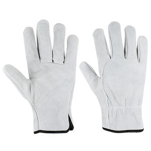 Venta caliente guantes de seguridad Unisex logotipo personalizado estampado cuero de vaca para conducir motocicleta montar en bicicleta guantes de piel de oveja PU - Product Image 1