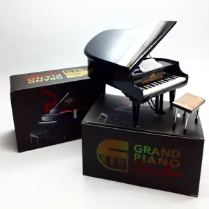 Miniatur Grand Piano Holz handgemachtes musikalisches Geschenk Exquisites Geschenk
