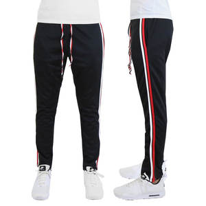 Pantalones deportivos personalizados para hombre, novedad en ropa de calle de verano, pantalones de chándal ajustados a rayas laterales con estilo informal de cintura media - Product Image 4