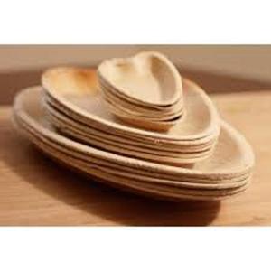 Vajilla y vajilla de hoja de areca de bambú ecológica duradera, platos y cuencos con patrón de plantas, Platos y platos - Product Image 1