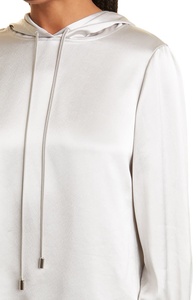 Sweat-shirt à capuche en molleton uni Spandex/Coton, écologique, respirant, nouveau style, meilleur prix, pour femmes, vente en gros - Product Image 3