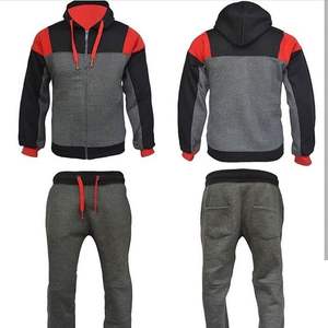 Ensemble de survêtement de sport pour homme en polyester 100% noir, taille plus, écologique, en gros, pour l'hiver - Product Image 3