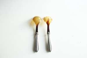 Ensemble de cuillères à vaisselle élégantes en acier inoxydable Cuillère de mariage Ustensiles de cuisine de restaurant Couverts Design simple Qualité supérieure Inde - Product Image 4