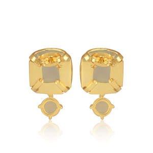 Dernières tendances 2026 : Boucles d'oreilles clous en pierre de lune blanche naturelle pour fabricants de bijoux de mode sur mesure - Product Image 4