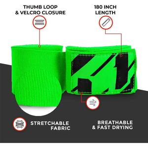 Euro Well OEM Factory Made Boxing Training MMA Support Wraps Weight Lifting Straps Fitness <b>Elastic</b> Cotton Blend Unisex Wrap - Product Image 6