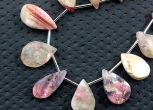 12 Pieces Natural Multi <b>Tourmaline</b> Gemstone Pear Shape Rough Top Quality Making Jewelry Stone Collection - Product Image 5