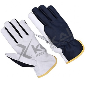 Gants de travail en cuir de chèvre KOKAL - Anti-coupure, antidérapants, pour la protection des écrans, pour une utilisation en extérieur et en assemblage - Product Image 1