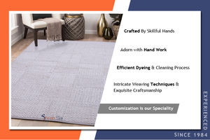 Tapis en laine et coton brodés à la main de style moderne qualité exceptionnelle avec motif abstrait sortie d'usine approvisionnement en vrac - Product Image 2