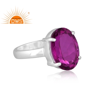 Bague empilable en argent sterling fin avec rubis double naturel et tourmaline quartz, fabricant de bijoux - Product Image 2