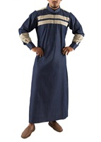 Jubbah Thobe pour Hommes, Logo Personnalisé, Design Arabe/Islamique, Grande Taille, Modeste, Léger, Styles Printemps 2026 2027, 100% Coton, Fabrication Usine