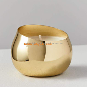 Frasco de vela de metal con ángulo de latón - Product Image 5