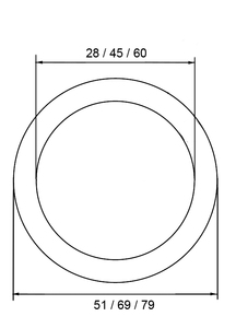 Anillo de aluminio medio para montañismo al aire libre, escalada, correa de anclaje - Product Image 3
