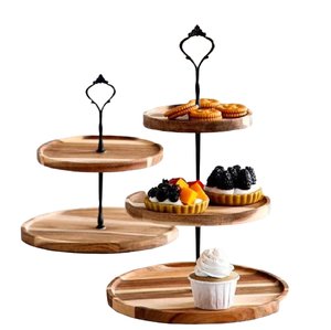 Elegant 2-Piece Round <b>Cake</b> <b>Stand</b> <b>Set</b> in Galvanized Stylish Design Perfect for Desserts and Celebrations Elegant Display Pieces - Product Image 2