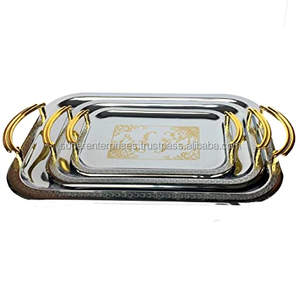 En acier En Métal Plateau de Service En Gros de L'inde - Product Image 1