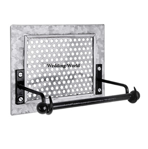 Porte-mouchoirs personnalisé fini à la main Caddy mural concepteur en gros galvanisé porte-mouchoirs - Product Image 3