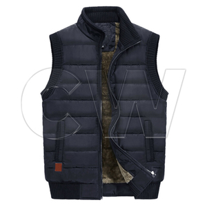 Precio de fábrica Hombres Ropa de calle de invierno Estilos urbanos Chaleco Tallas grandes Manga Menos Chaquetas acolchadas Sudaderas con capucha - Product Image 1