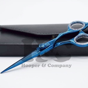 Tijera de peluquería japonesa de 6 \ "de alta calidad en azul negro Logotipo de embalaje personalizado hoja afilada de acero inoxidable listo para enviar - Product Image 1
