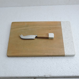 Tabla de cortar de resina impresa con mango y esmalte para cortar queso, tabla de cortar de cocina - Product Image 3