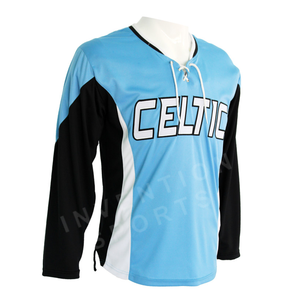 Maillots de hockey sur glace réversibles de qualité supérieure Chemise de conception personnalisée avec broderie Créez votre propre nom et style d'équipe - Product Image 6