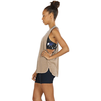 Camiseta Deportiva Casual de Talla Grande para Mujer, 100% Algodón Jersey, con Botones, de Secado Rápido, para Yoga