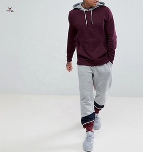 Sweat-shirts à capuche pour hommes en polyester/coton, de haute qualité, tricotés, en molleton uni, écologiques, respirants, personnalisables, grandes tailles - Product Image 4