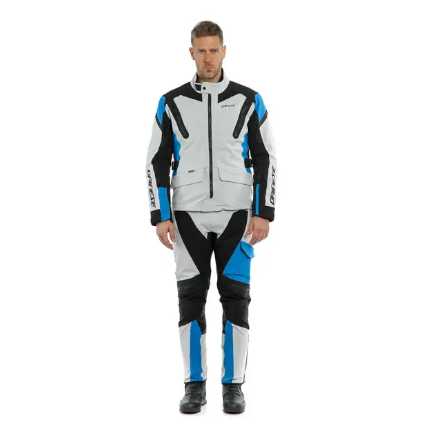 Racing Motorbike Suit sets Blue Black White made of cordura jacket pants waterproof for summer winter men motorcycle suit