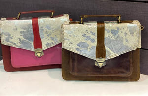 Stylish Genuine Glitter Fur Leather <b>Handbag</b> Women Designers Shoulder Sling Bag - Product Image 5