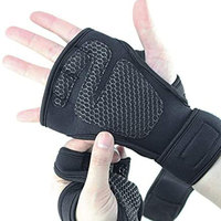 Agarraderas de Goma Cómodas para Levantamiento de Pesas, Protección de Palma sin Dedos, Color y Logotipo Personalizables, Marca WEARZA SPORTS