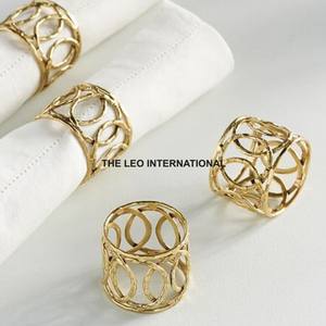 Classical Style Leafy Napkin Ring Holder For Wedding Functional <b>Table</b> Accessory for Everyday and Special <b>Occasion</b> Use - Product Image 3