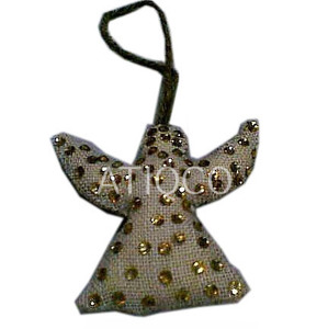Atiqco Modern Style Jute Glass Beads Medium Christmas <b>Tree</b> Ornaments Attractive X-Mas Hanging Decor - Product Image 3
