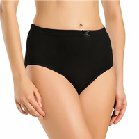 Cómodas bragas hipster de punto de algodón y elastano de talle alto con estampado, logotipo personalizado, transpirables y ecológicas, OEM personalizado