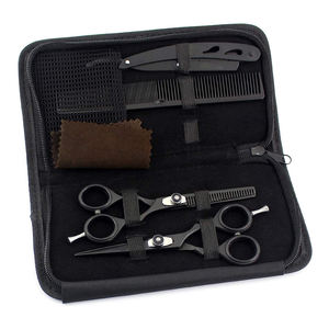 Ensemble de ciseaux de barbier professionnels, pour coupe de cheveux, pièces, avec finition polie - Product Image 5