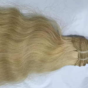 ผมต่อแบบลอนยาว100กรัมผมต่อแบบลอนผมยาวทรงหลวมสีบลอนด์613ธรรมชาติสวยงามผสมกับผมชาวอินเดีย - Product Image 1