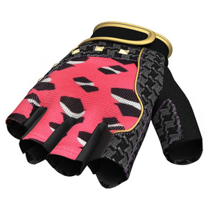 Vente en gros de gants de gymnastique avec Logo personnalisé, respirant, demi-doigt, entraînement, Fitness, exercice, haltérophilie, gants pour femmes - Product Image 2