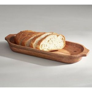 Bol à salade en bois à large bord, vaisselle de cuisine décorative rustique avec logo personnalisé 1 pièce - Product Image 5