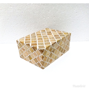 BONE INLAY JEWELRY BOX DECORATIVE WOODEN INLAY BOX - Product Image 1