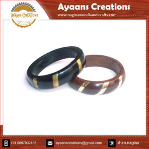 2022 nouvelle vente chaude à la main classique inachevé bracelets en bois haute polissage forme hexagonale prix usine fiançailles mode - Product Image 2