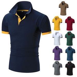 T-shirts polo imprimés avec logo personnalisé pour hommes, coton de haute qualité, sublimation, coupe surdimensionnée, col court, design doux - Product Image 6