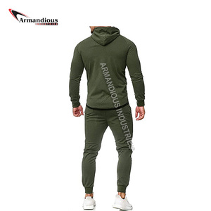 Vente en gros de logo personnalisé pull-over survêtement pour hommes fitness uni sport gym course jogging ensembles de gym livraison directe - Product Image 3