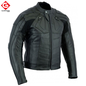 Veste de moto en cuir à la mode pour hommes, équipement de course de haute qualité, veste de moto avec protège-genoux et coudes, au prix de gros - Product Image 5