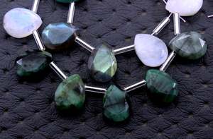 ชุดคอลเลกชั่นหินบริโอเลตต์หลายเหลี่ยมเพชรพลอยสีรุ้งธรรมชาติ19ชิ้น - Product Image 5