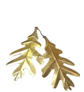 Petite feuille DESIGN empilable pour décoration de jardin, métal laiton de haute qualité, fleur fabriquée - Product Image 3