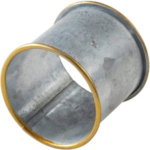 Anillo de servilletas galvanizado de forma redonda con borde dorado, alta calidad, fabricante en la India - Product Image 4