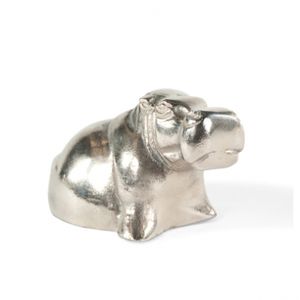 Estatuilla decorativa de mesa de León moderna de aluminio, figura de escultura personalizada vintage elegante decorativa pequeña de color negro - Product Image 2