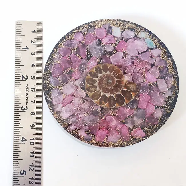 Quartz rose Ammonite Coster pierre de guérison naturelle en gros pour la méditation et l'énergie positive pierre précieuse Reiki guérison