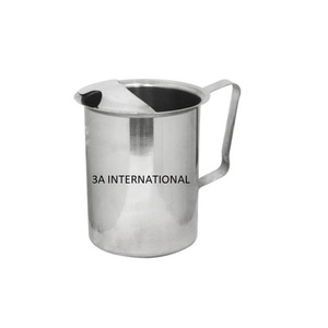 Pichet en acier inoxydable de design moderne fournitures d'eau serveur boisson Ware pour les mariages fêtes-pour l'eau de table servant une tasse cadeau - Product Image 2