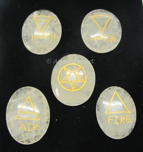 <b>Crystal</b> Wiccan Energy <b>Set</b> | Supplier Engraved <b>Crystal</b> Stone natural - Product Image 2